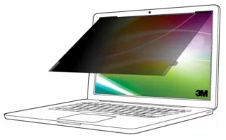 3M Bright Screen Privacy Filter | bp145w1b | Blickschutzfilter für Notebook - abnehmbar