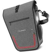 ELONEO Fahrradtasche Gepäckträgertasche, Satteltasche mit Reflektorstreifen, wasserdicht mit LED