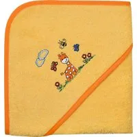 Wörner Kapuzenhandtuch Kapuzenbadetuch "Giraffe", Frottier, Walk-Frottier Uni