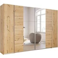 rauch Schwebetürenschrank Kleiderschrank Drehtürenschrank Schrank Garderobe KRONACH (in 3 Ausstattungen BASIC/CLASSIC/PREMIUM, Breiten 225/268/311/354 cm) Kombischrank optional mit 1 oder 2 Spiegel viele Böden MADE IN GERMANY