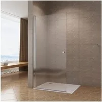 AQUABATOS Dusch-Drehtür Duschabtrennung Duschwand Glaswand Duschtrennwand Walk in Dusche, 85x197 cm, 6 mm Einscheibensicherheitsglas, Chromoptik, Montage links oder rechts möglich,Nano Glas