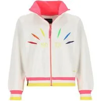 Wattlöper Sweatjacke 50816 Damen Sweatjacke Schriftzug X-Stick "Anker-O-S-W" mit Stehkragen Frontreißverschluss, Maritimes Design, Vielseitig kombinierbar