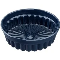 Dr. Oetker Küchenhelfer Backform Charlottenform Back-Liebe Emaille, Ø 28 cm, ozeanblau, Emaille-Versiegelung, schnitt- und kratzfest, spülmaschinengeeignet