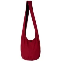 PANASIAM Freizeittasche Schulterbeutel einfarbig Schultertasche aus 100% Baumwolle in 2 Größen, Umhängetasche auch als Wickeltasche Handtasche oder Strandtasche