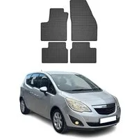 OMAC Auto-Fußmatten für Opel Meriva B 2010-2017 Gummimatten Schwarz 4 tlg (4 St), für Opel Meriva B 2010-2017 Opel Meriva B 2010-2017, Antirutsch,Wasserfest,Einfache Installation