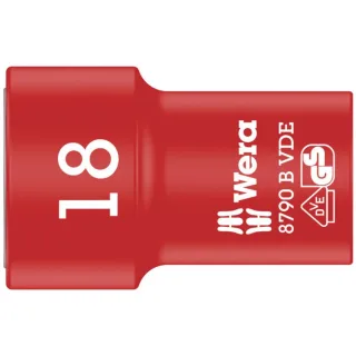 Wera 8790 B VDE Zyklop-Steckschlüsseleinsatz, isoliert, mit 3/8"-Antrieb - 05004962001