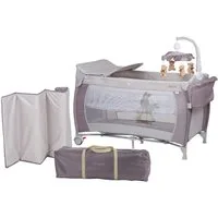 BabyGo Baby-Reisebett Sleeper Deluxe, beige, mit Musik-Mobile