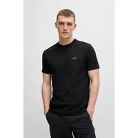 BOSS GREEN Rundhalsshirt Tee Regular Fit Stretch Jersey Cotton, Logo on Chest, Rundhals
