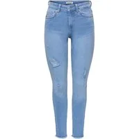 ONLY Skinny-fit-Jeans ONLLACE MID WAIST SK ANK RW DES DNM BOX Baumwollmischung, Regular Waist, knöchellang
