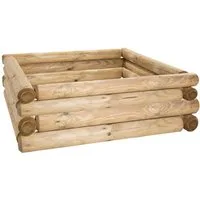BooGardi Sandkasten Sandkiste Bausatz, (16-tlg., 100 x 90 x 40 cm), viele Größen · Buddelkiste · Sandbox · ohne Boden