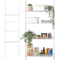 bremermann Teleskopregal 2 Körbe, 2 Ablagen, Waschmaschinenregal bis max. ca. 290 cm