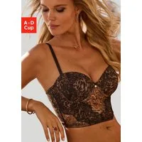 LASCANA Corsage aus Soft-Mesh und feiner Spitze, mit abnehmbaren Trägern, sexy Dessous