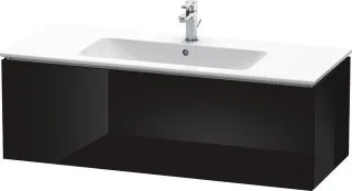Duravit L-Cube Waschtischunterbau wandhängend Schwarz Hochglanz 1220x481x400 mm - LC614304040 LC614304040
