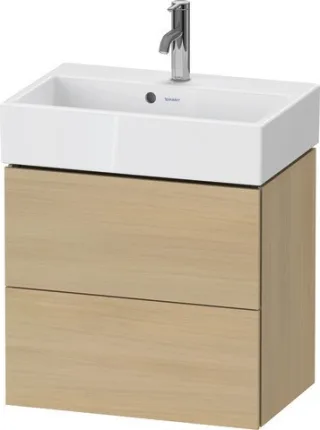 Duravit L-Cube Waschtischunterbau wandhängend Mediterrane Eiche Matt 584x391x544 mm - LC621907171 LC621907171