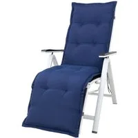 KETTtex Sesselauflage Relaxliege Florence 2148 dunkelblau 170x50x8 cm KETTtex