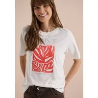 CECIL T-Shirt Sommerschirt, Rundhals, Baumwollmix mit Modal