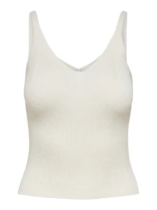 ONLY - ONLLINA S/L TOP KNT NOOS cloud dancer - Gr. - XL