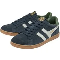 Gola Equipe II Suede-Leder 2025 navyblau/hellgrau/grün Herren Sneaker