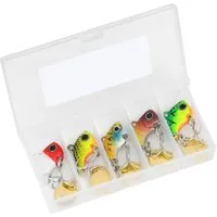 BernhStein Kunstköder Set Vibrationsköder 5 tlg. VIB Jig-Spinner Box 7 oder 14 g