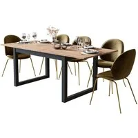Newroom Esstisch Sonoma Eiche 160 cm, ausziehbar 160-200 cm inkl. Tischplatte Anthrazit Sonoma Eiche Modern