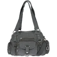 Christian Wippermann Henkeltasche Damenhandtasche Schultertasche Tasche Umhängetasche, Canvas Shopper Crossover Bag