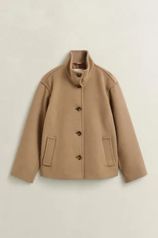 GANT - Jacke aus Wollmischung WARM KHAKI - Gr. - XS