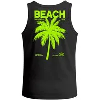 Neverless Tanktop Herren Tank-Top Backprint Beach Social Club Retro Sommer Shirt mit mit Print