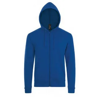 SOLS Herren Stone Zip Up Plain Hoodie (Königsblau)
