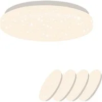 Nettlife LED Deckenleuchte Sternenhimmel Kinderzimmer 15W 21cm 3000K/4000K Weiß Deckenlampe, LED fest integriert, Kinderzimmer Deckenleuchte