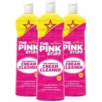 The Pink Stuff 3 x Stardrops The Pink Stuff Miracle Cream Cleaner Reinigungsmilch je Küchenreiniger