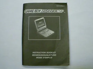Nintendo Game Boy Advance SP  Bedienungsanleitung / Booklet