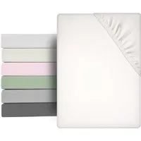Beautex Spannbettlaken Mikrofaser Spannbetttuch Bettlaken, Premium Mikrofaser, Größe und, Microfaser, Gummizug: rundum, (1 Stück)