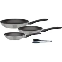 GSW Pfannen-Set Nova, Aluminium (Set, 4-tlg., 1x Bratpfanne Ø 20 cm, 1x Bratpfanne Ø 24 cm, 1x Bratpfanne Ø 28 cm), Induktion