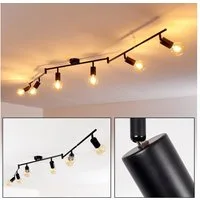 hofstein Deckenleuchte »Agnino« Deckenlampe aus Metall in Schwarz, ohne Leuchtmittel, mit verstellbaren Strahlern, 6xE27, Spot im Retro/Vintage Design