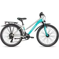 Axess Kinderfahrrad Adventure 18 24 Trapez, 18 Gang Shimano Tourney 18 Schaltwerk, Kettenschaltung, Shimano Tourney 18 blau