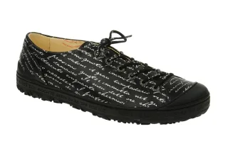 Eject 11207/3.51 DASS Damen Sneaker Schwarz Silber Echtleder Gummisohle