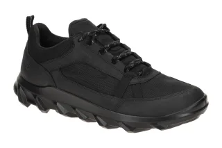 Ecco 82032451052 MX LOW WP MEN Herrenschuhe Schwarz Waterproof Mesh Fu?bett