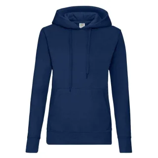 Fruit of the Loom - "Classic" Sweatshirt mit Kapuze für Damen (Marineblau)