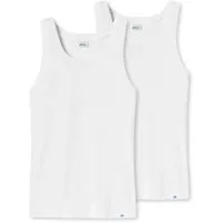 Schiesser Unterhemd 2er Pack Long Life Cotton (Spar-Set, 2-St) Unterhemd / Tanktop - Baumwolle