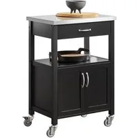 SoBuy Küchenwagen FKW22, Beistelltisch Küchenregal stehend Küchenschrank, Küchenwagen mit Rollen Servierwagen Rollwagen, Küche Esszimmer Büro