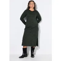 Studio Untold Jerseykleid Maxikleid Jersey mit Ringeln Langarm