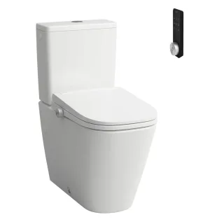 LAUFEN WC-Sitz+Deckel CLEANET MEDA Silent Flush, Spülrandl. Stand-WC-Kombi, weiß , H606110000S002 H606110000S002