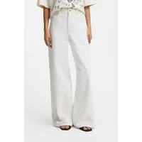 BOSS ORANGE Relax-fit-Jeans SLOUCHY MR 2.0 Premium Damenmode Wide Leg mit mittlerem Bund, fester Denim