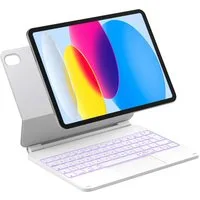 Inateck Magic Keyboard für iPad A16 11/10 Gen iPad-Tastatur (Freitragender Ständer, 7-Farbige Hintergrundbeleuchtung)