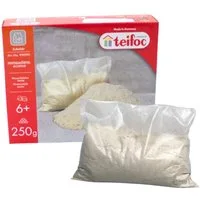 teifoc Wasserlöslicher Spielmörtel (250 Gramm) Steinbaukasten, (Fertigmörtel, Zement für Kinder, 250 St., Bastelmaterial), nachhaltig & vegan, Made in Germany