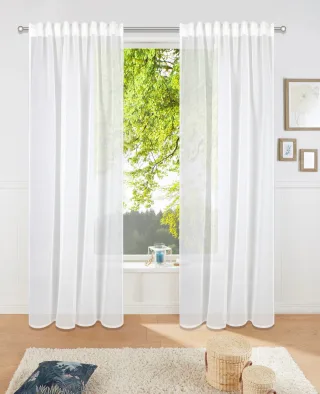 OTTO home Gardine "Dolly" Multifunktionsband 1 Stk. tlg. gewebt, Polyester