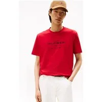 Tommy Hilfiger T-Shirt HILFIGER STACK GRAPHIC TEE Regular fit mit Rundhalsausschnitt
