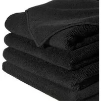 cwonlineshop Handtuch Set Duschtuch Badetuch Frottee 100% Baumwolle, (Spar-Set, 4-tlg), 4 Teilig oder 8 Teiliger Set (Handtuch (50x90 cm) Schwarz