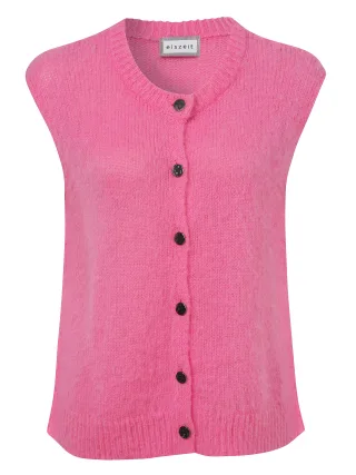 eiszeit - Weste Rundhals lipstick pink - Gr. - 46