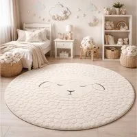the carpet Teppich Elisa Kids, rund, Höhe: 12 mm, Kids Kinderzimmer Teppich strapazierfähig und pflegleicht
